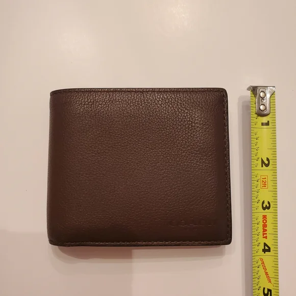 Coach 3-in-1 Wallet Dark Saddle Sport Calf Leather - Picture 13 of 17